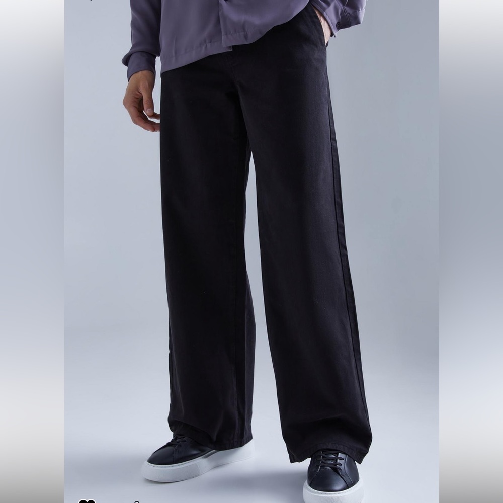 Wide Leg Fit Chino Pants